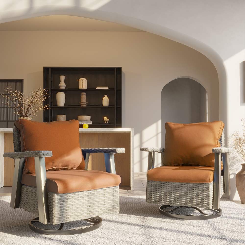 Thomasville outdoor wicker rocking chair hotsell