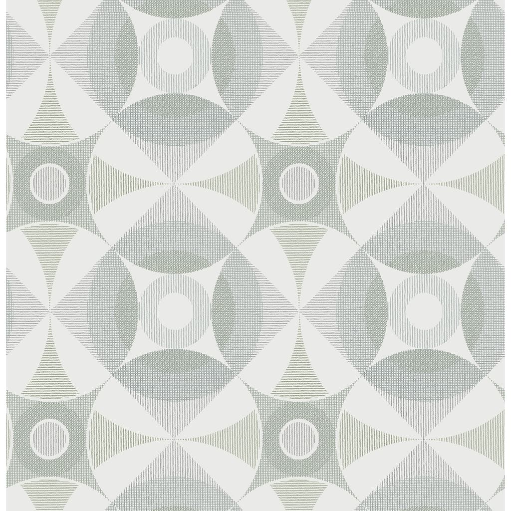 A-Street Prints Ellis Sage Geometric Wallpaper