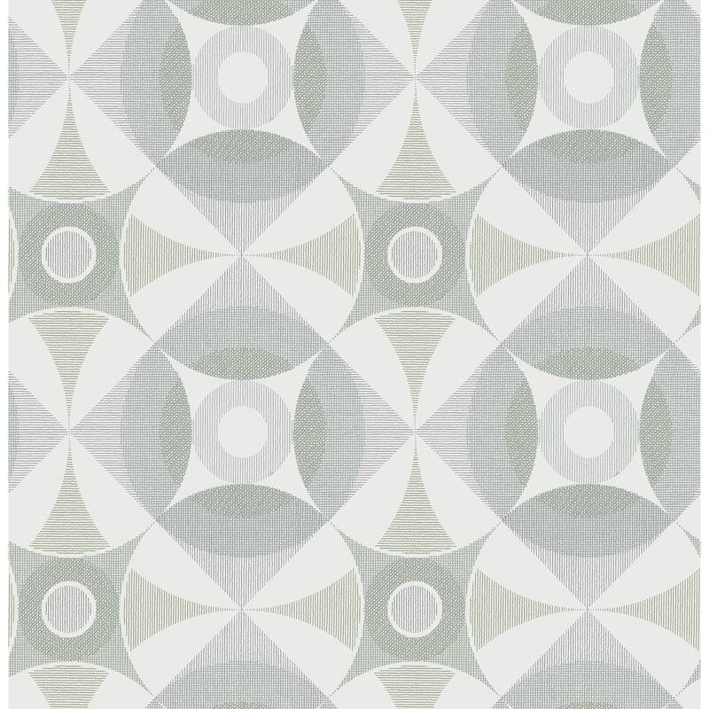A-Street Prints Ellis Sage Geometric Wallpaper