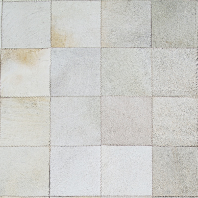 Couristan Chalet Tile Geometric Cowhide Handmade Area Rug