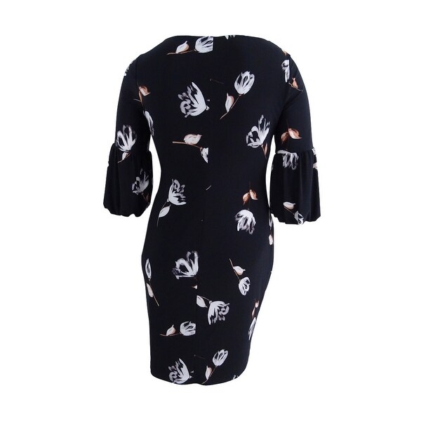 ralph lauren floral bell sleeve dress