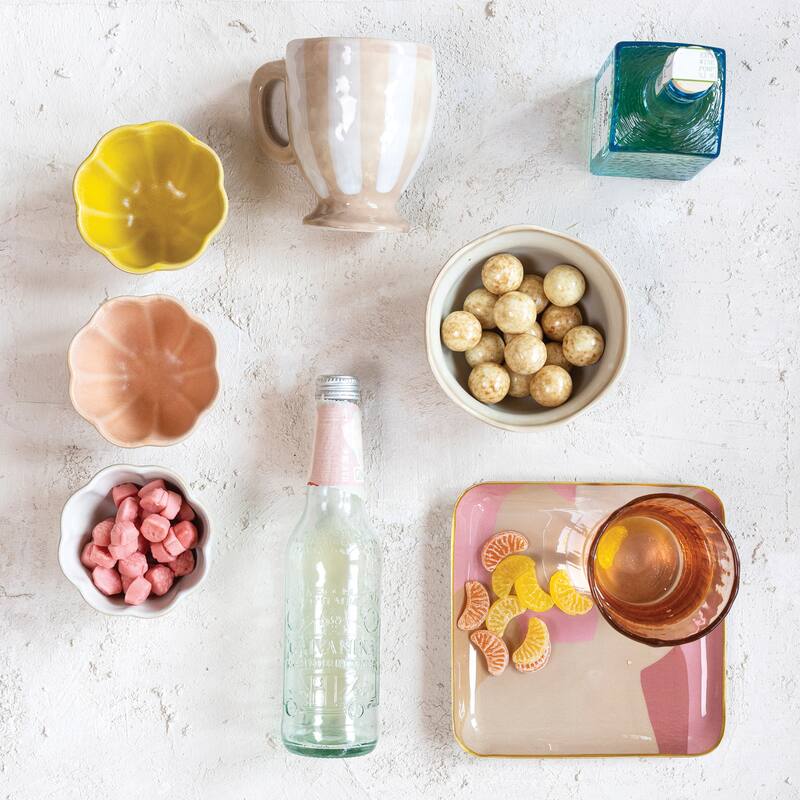 Abstract Enameled Metal Trays