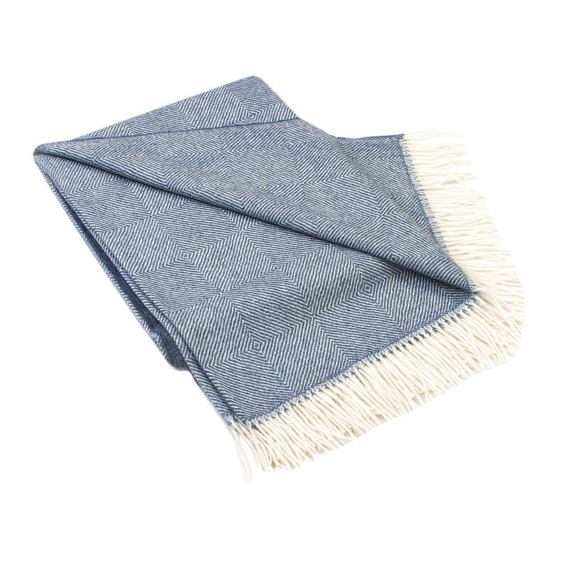 Novica Handmade Calm Of Indigo Throw