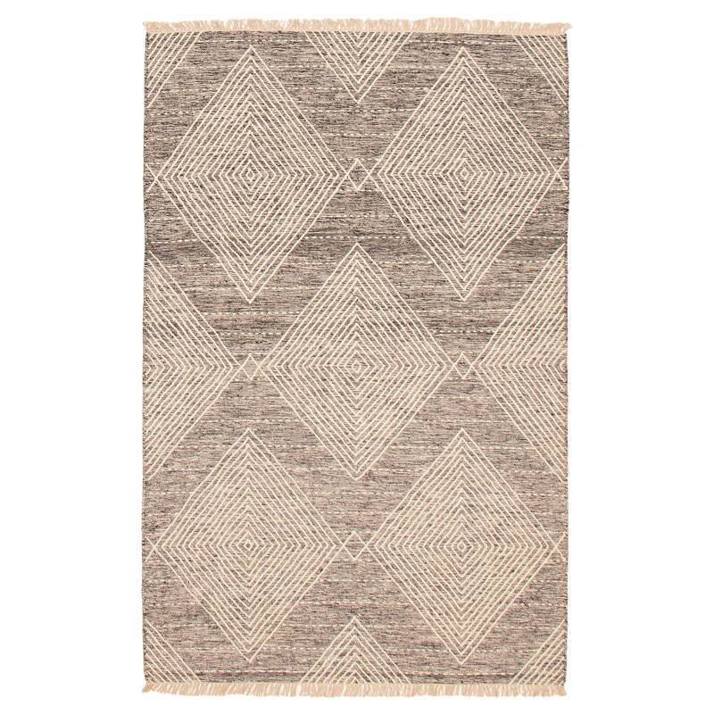 Marrakech Black, White Kilim 5'2" x 8'1" - 5'2 x 8'1 - Black/ White - 5'2 x 8'1