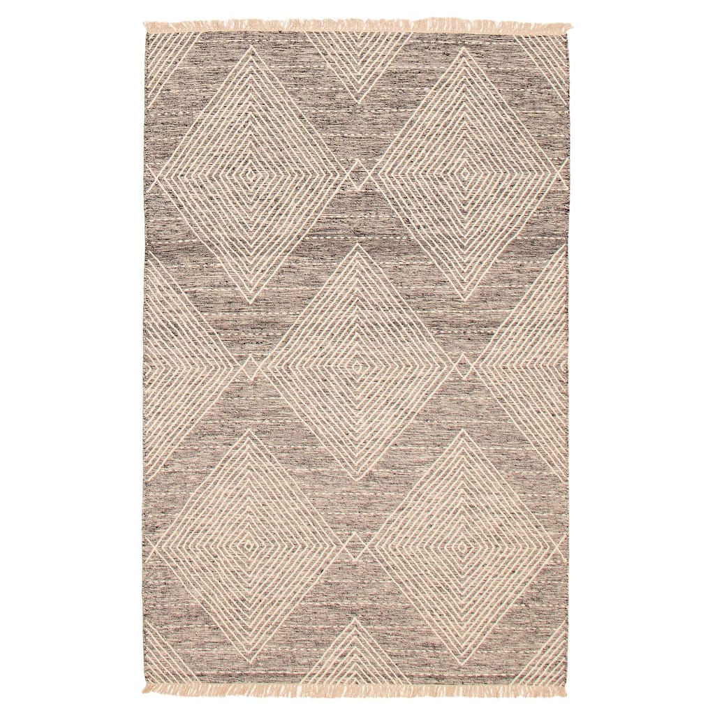 Marrakech Black, White Kilim 5'2" x 8'1" - 5'2 x 8'1