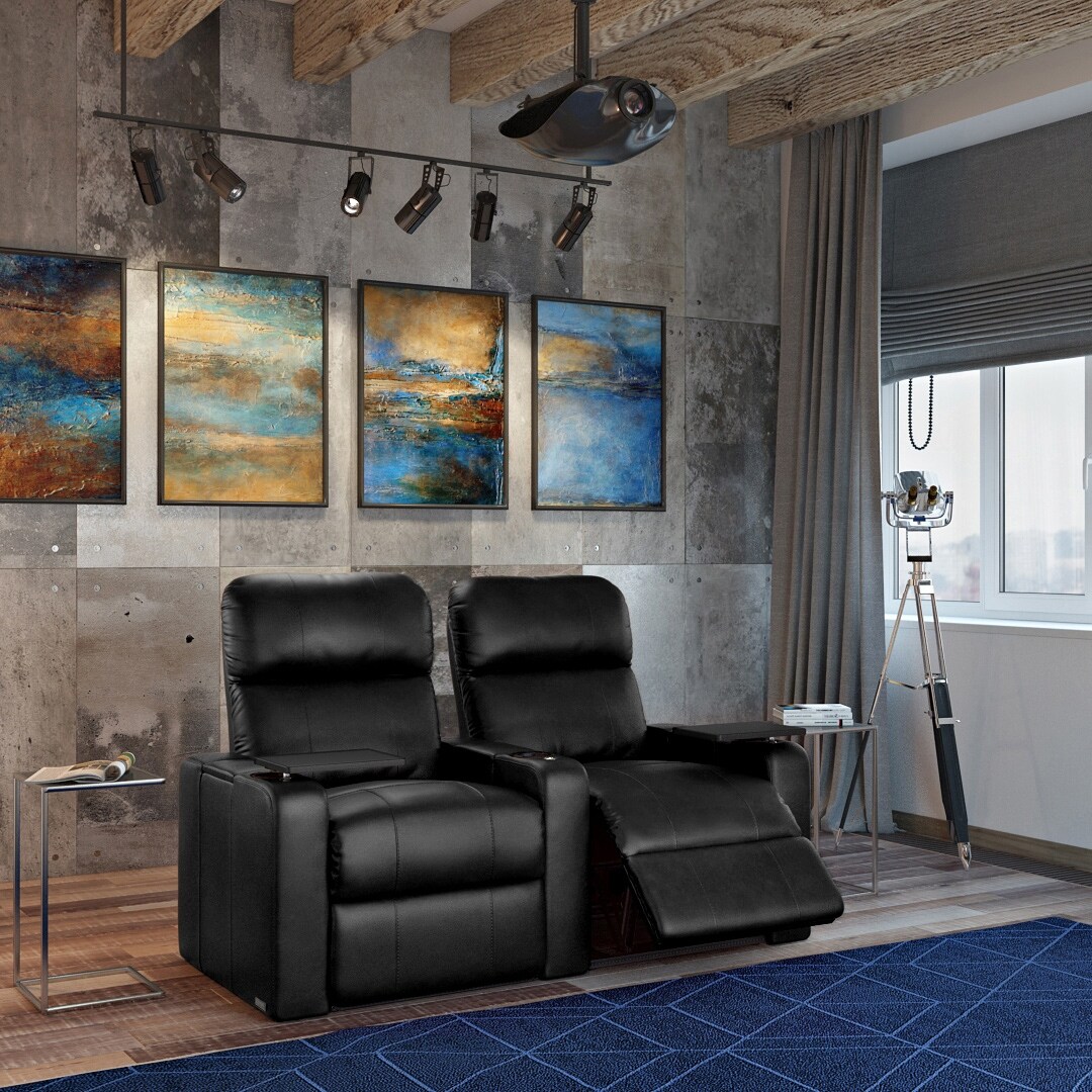 Octane Turbo XL700 Power Leather Home Theater Seating Set Row of