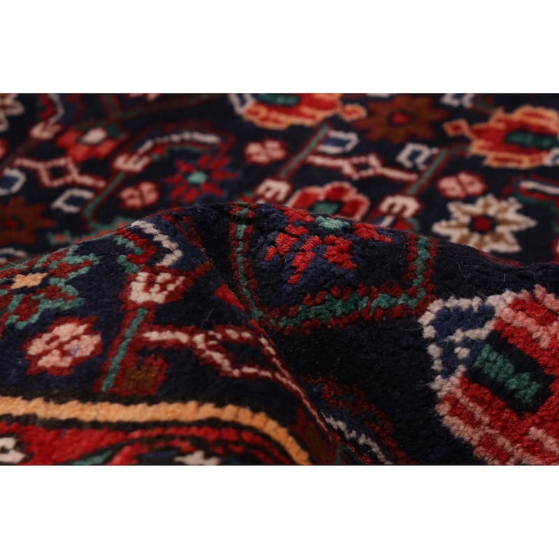 ECARPETGALLERY Hand-knotted Andelz Dark Navy Wool Rug - 3'7 x 17'6