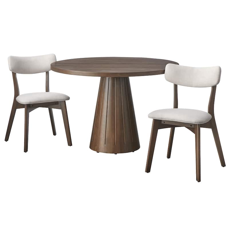 Lifestorey Cari Solid Wood Dining Chair (Set of 2)
