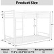 preview thumbnail 4 of 13, Heavy-Duty Metal Twin Over Twin Bunk Bed with Safety Guardrails