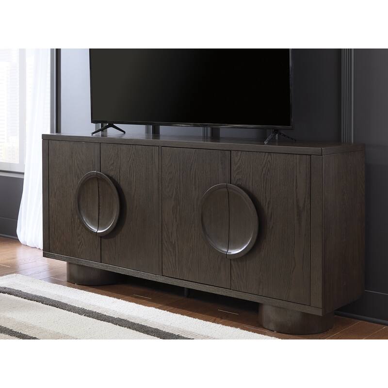 Signature Design by Ashley Veeda Dark Brown Accent Cabinet - 72" W x 16" D x 33" H