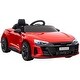 preview thumbnail 1 of 7, Audi RS E-tron GT Electric Ride-On Car with Remote Control for Boys and Girls, 12V Battery Powered, 4-Wheel Suspension, Music Red