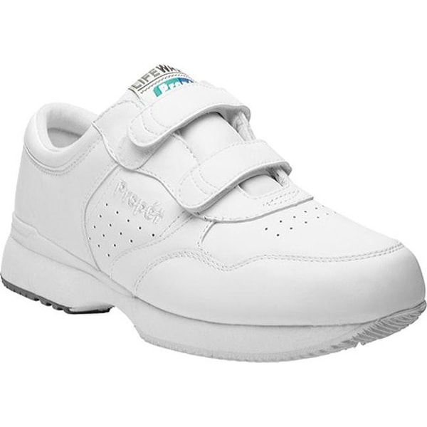 Propet Men's LifeWalker Strap Shoe White