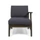 preview thumbnail 17 of 86, Christopher Knight Home - Outdoor Patio Conversation Set, Acacia Wood Frame, Cushions & Slatted Coffee Table