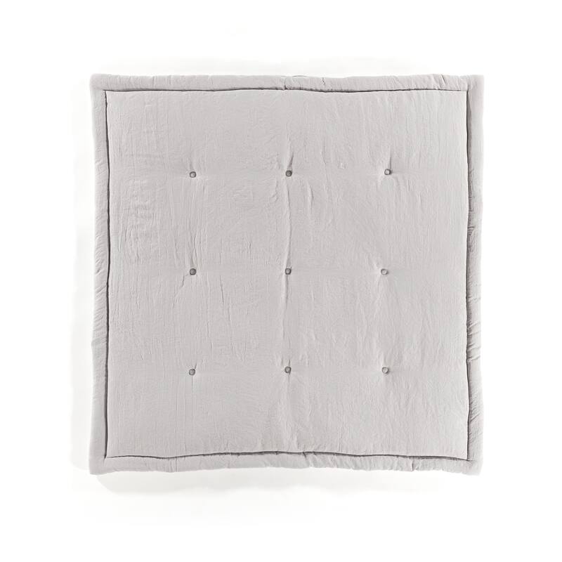 Lush Decor Baby Square With Border Play Mat Single - Gray
