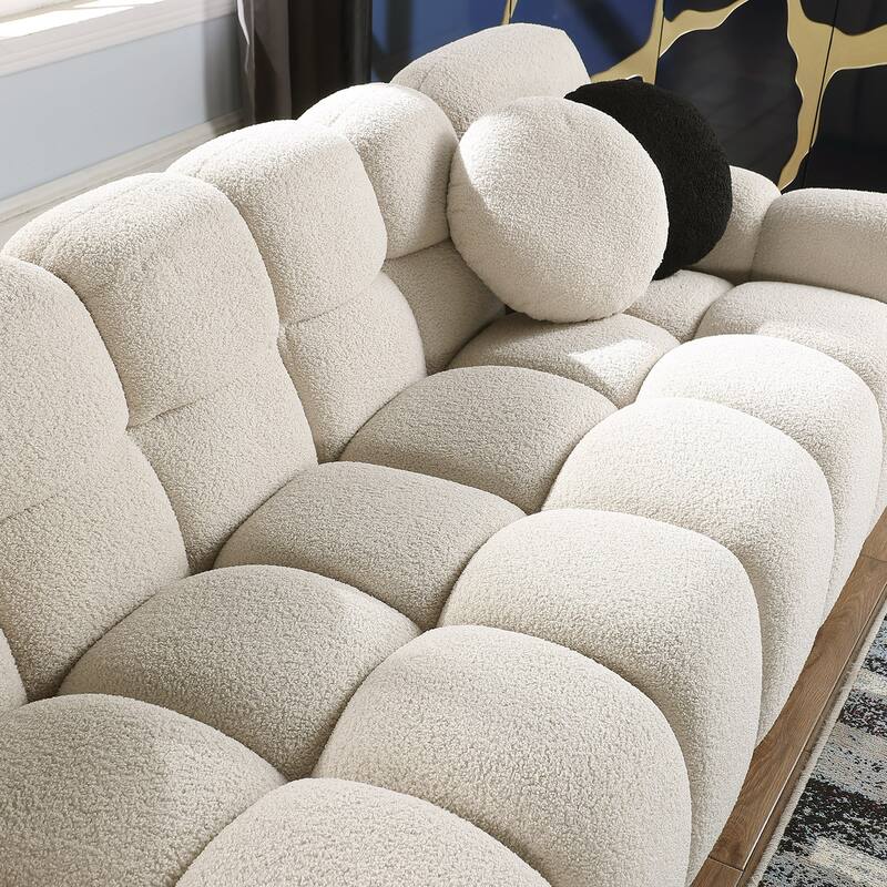 Modern ergonomic marshmallow sofa for living room