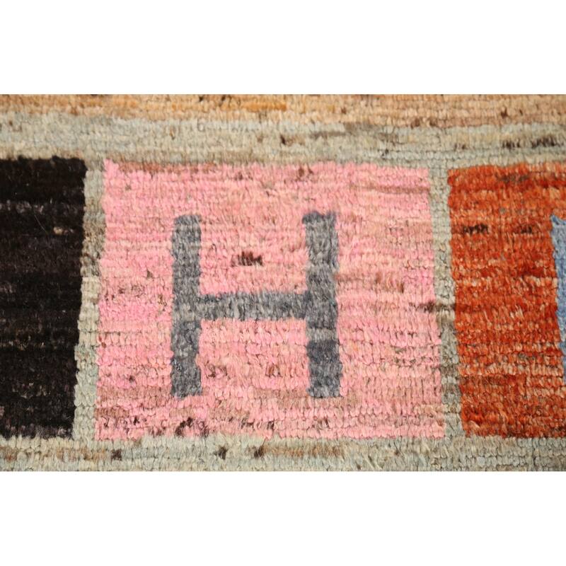 All-Over Geometric Moroccan Oriental Area Rug Hand-Knotted Wool Carpet - 8'5" x 9'11"