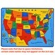 preview thumbnail 27 of 26, USA Map Rug Kids/Boys/Girls/Children/Toddler Educational Play mat for School Non-Slip