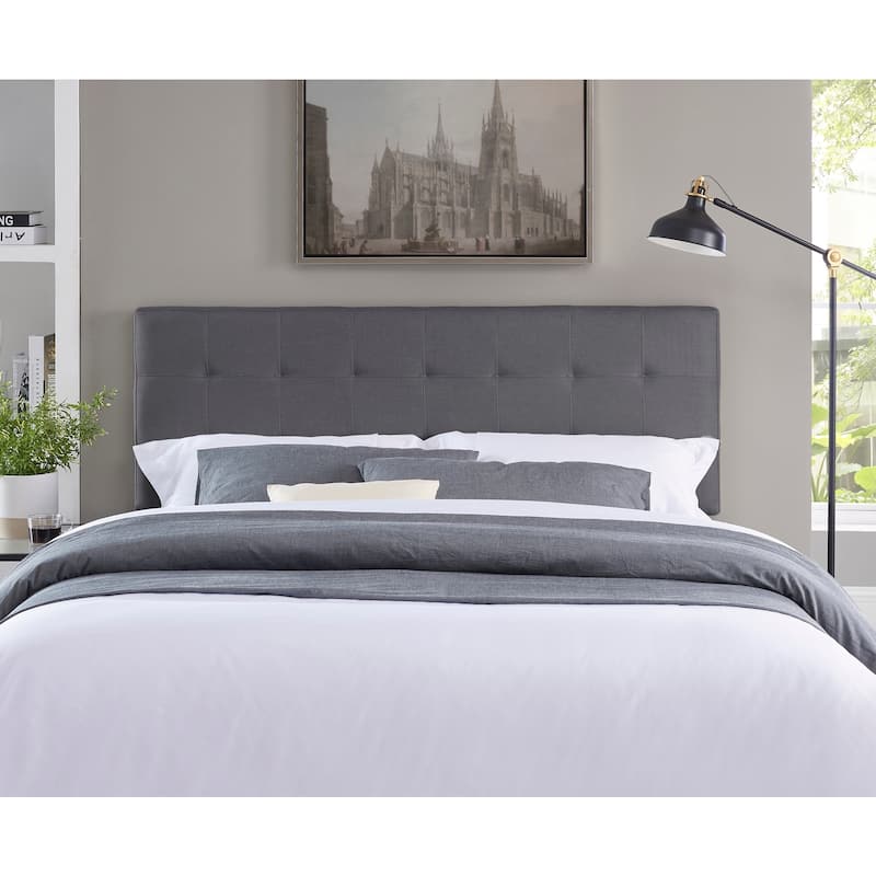 Jessenia Tufted Upholstered Headboard, Height Adjustable Queen Size Headboard, Bed Backboard Padded Premium Fabric Headboard