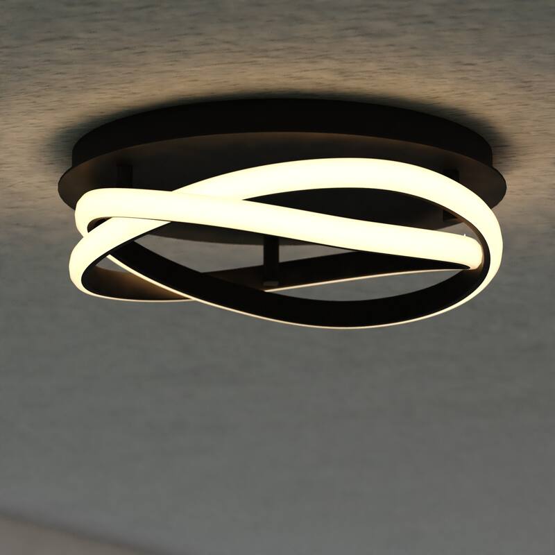 Vaxcel Lighting T0778 North End 13" Wide LED Flush Mount Drum Outdoor