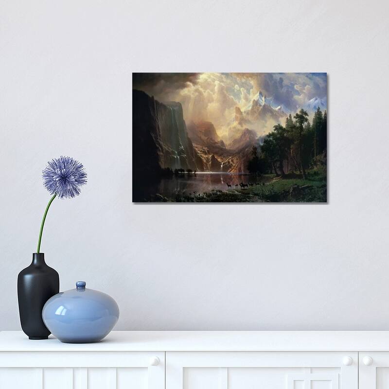 iCanvas "Among Sierra Nevada In California" by Albert Bierstadt Canvas Print - 12x18x1.5