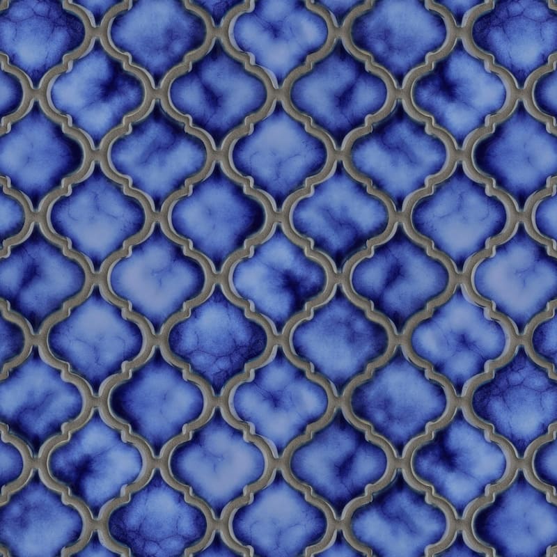 Merola Tile Hudson Tangier Sapphire 12-3/8" x 12-3/8" Porcelain Floor and Wall Tile