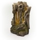preview thumbnail 9 of 10, Alpine Corporation 62" Tall Outdoor Tree Trunk Water Fountain with LED Lights