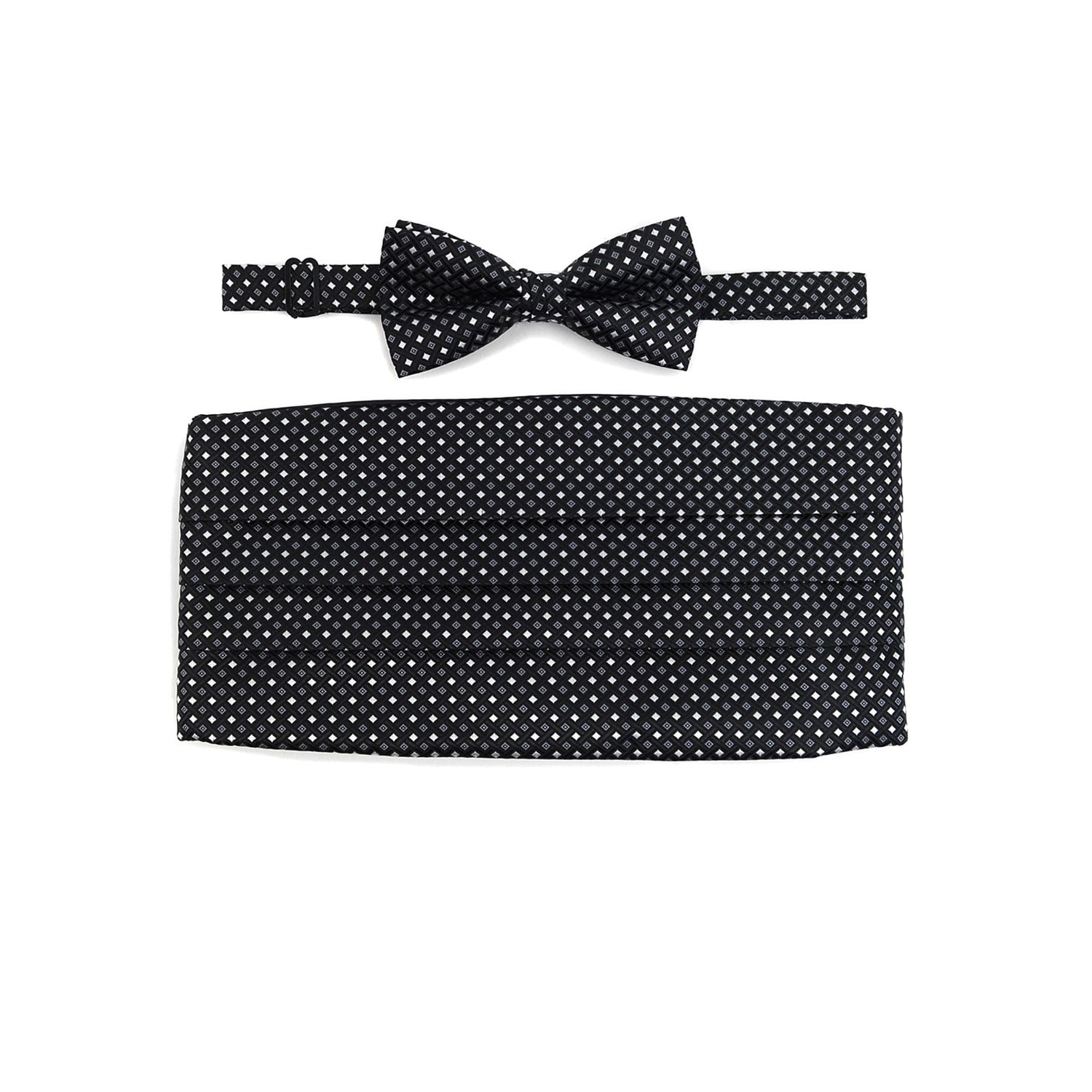 Luxury Dark Navy Blue Men/'s Adjustable Bow Ties White Dots Bowtie