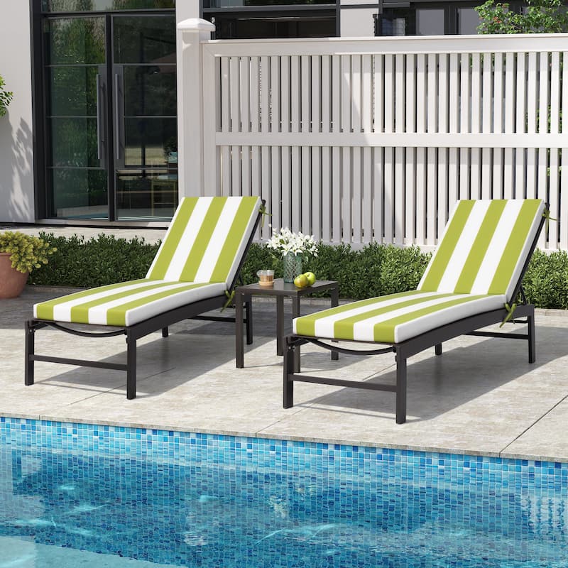 Outdoor Patio Chaise Lounge Chair Cushion