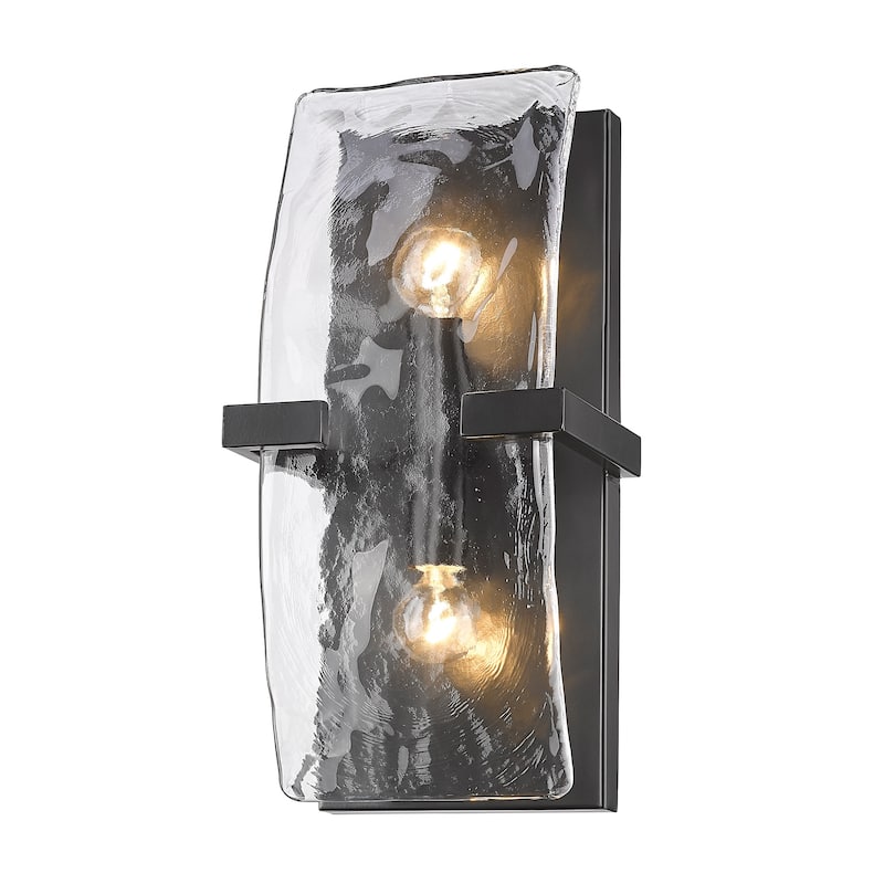 Aenon 2 Light Wall Sconce - Matte Black