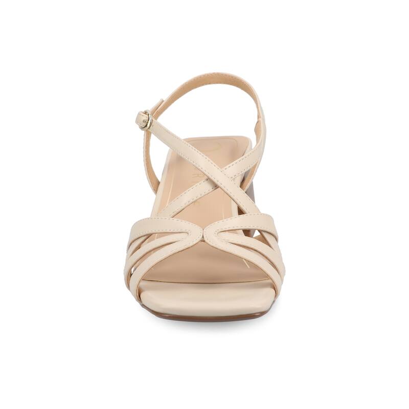 Journee Women's Shyla Dress Sandals - Bone - 10