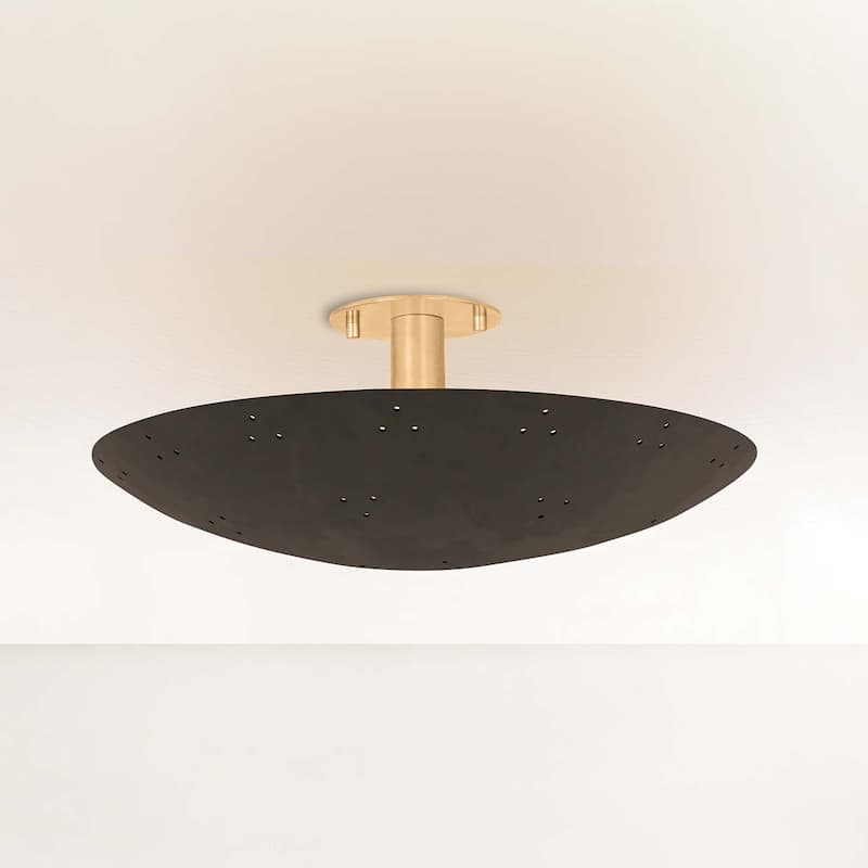 Hudson Valley Lighting 8718 Bern 3 Light 18" Wide Semi-Flush Bowl