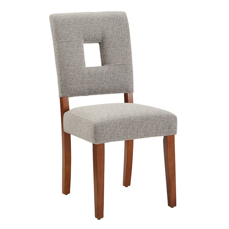 Calvados Upholstered Fabric Keyhole Dining Chairs (Set of 2) by iNSPIRE Q Classic