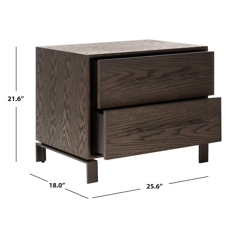 SAFAVIEH Couture Elya 2-Drawer Nightstand