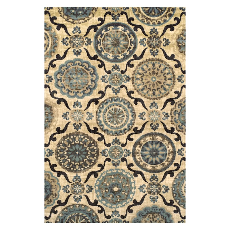 Modern Contemporary Geometric Lattice Runner or Area Rug by Superior