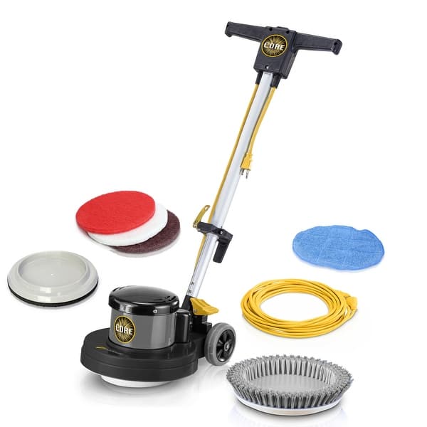 slide 2 of 6, Prolux PLC13L 13" Heavy Duty Commercial Polisher Floor Buffer Machine Scrubber and 5 Pads - 29 x 84