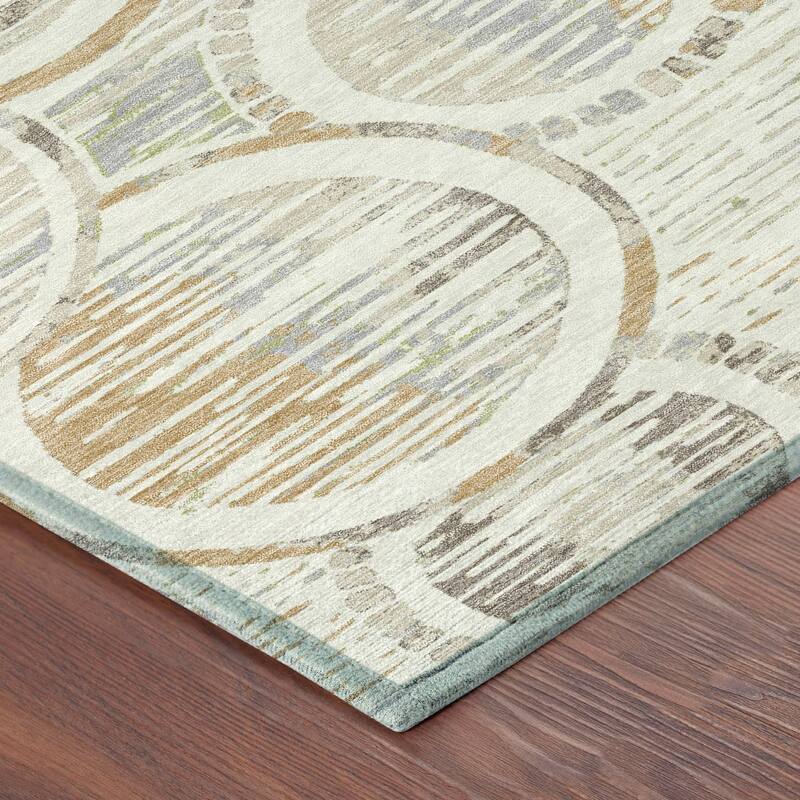 Machine Washable Indoor/ Outdoor Modern Grover Chantille Rug