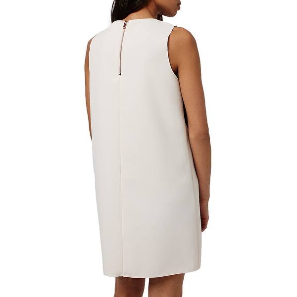 Shop Topshop Womens Shift Dress Black Gray Ivory Size 8 Uk 12