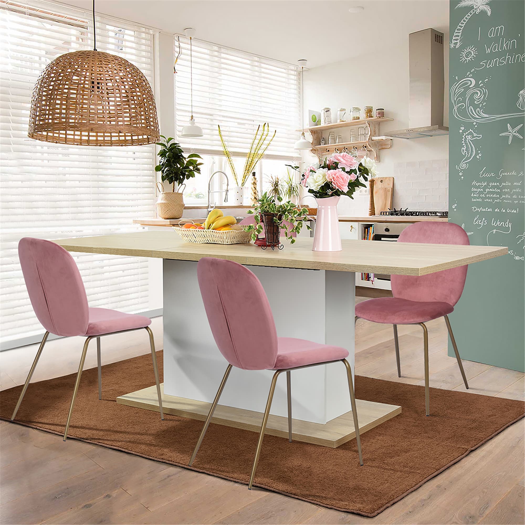 Hot pink dining room chairs 2025