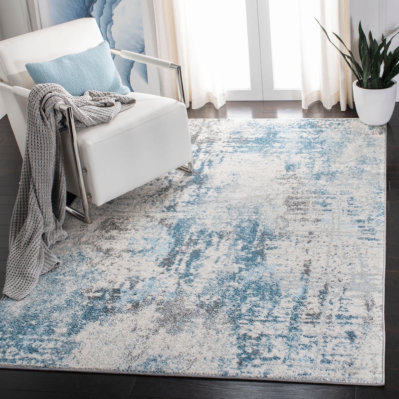 SAFAVIEH Tulum Emmaline Modern Abstract Rug - 6'7" Square