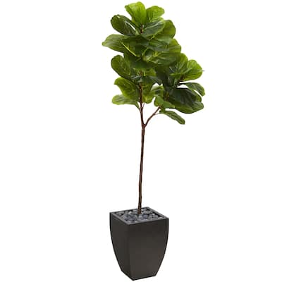 Artificial Orchid Arrangement White Vase Home Decor Elegant Faux Flowers Living Room Décor - Green - 66