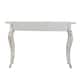 30 Inch Console Table, Fir Wood, Rectangle, Curved Legs, Distressed ...