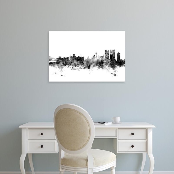 Easy Art Prints Michael Tompsett's 'Calcutta (Kolkata) India Skyline' Premium Canvas Art