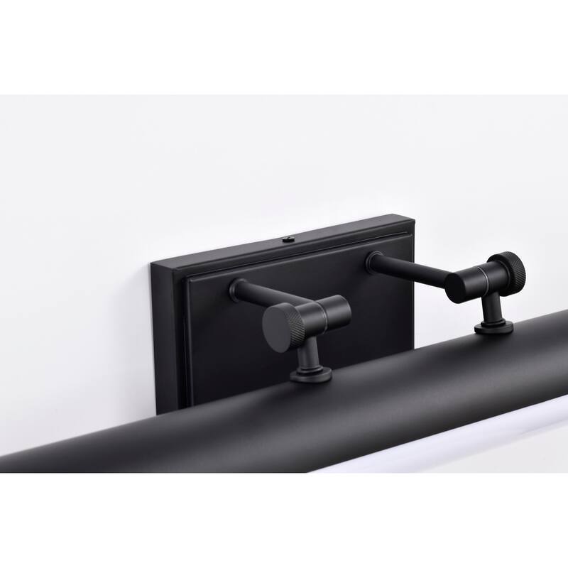 Cora 24 Inch LED Vanity 3 CCT Selectable Black Finish Acrylic Lens