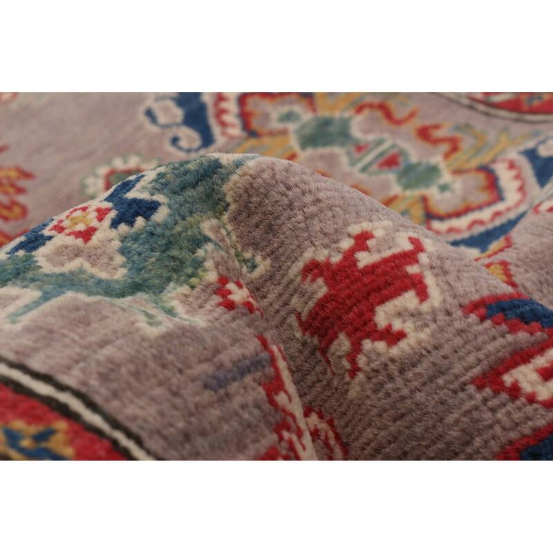 ECARPETGALLERY Hand-knotted Uzbek Ghazni Taupe Wool Rug - 3'4 x 5'0