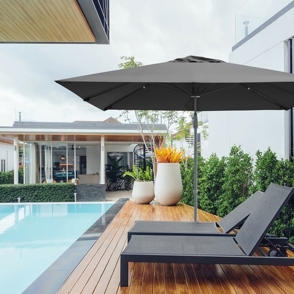 10 ft square offset patio umbrella Clihome Luxury Cantilever with Base and LED Lights Double Top Umbrella Patio Umbrella 360°Rotation Large Outdoor Umbrella Pool Umbrella for Backyard Garden Deck Pool : Patio Packing list Grand Patio x SUNBRELLA 10