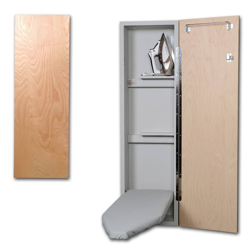Iron-A-Way Ironing Center - 42" Built In Ironing Board With Storage - - Flat Wood