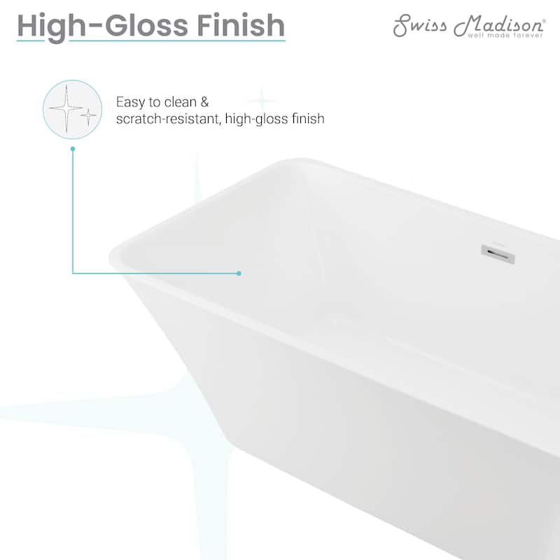 Angers 60" Freestanding Bathtub - 31x59.5 Center