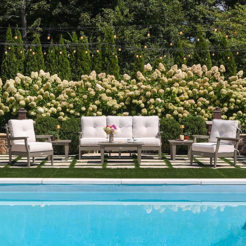 HIGHWOOD Lehigh 6-Piece Couch and Chair Deep Seating Set