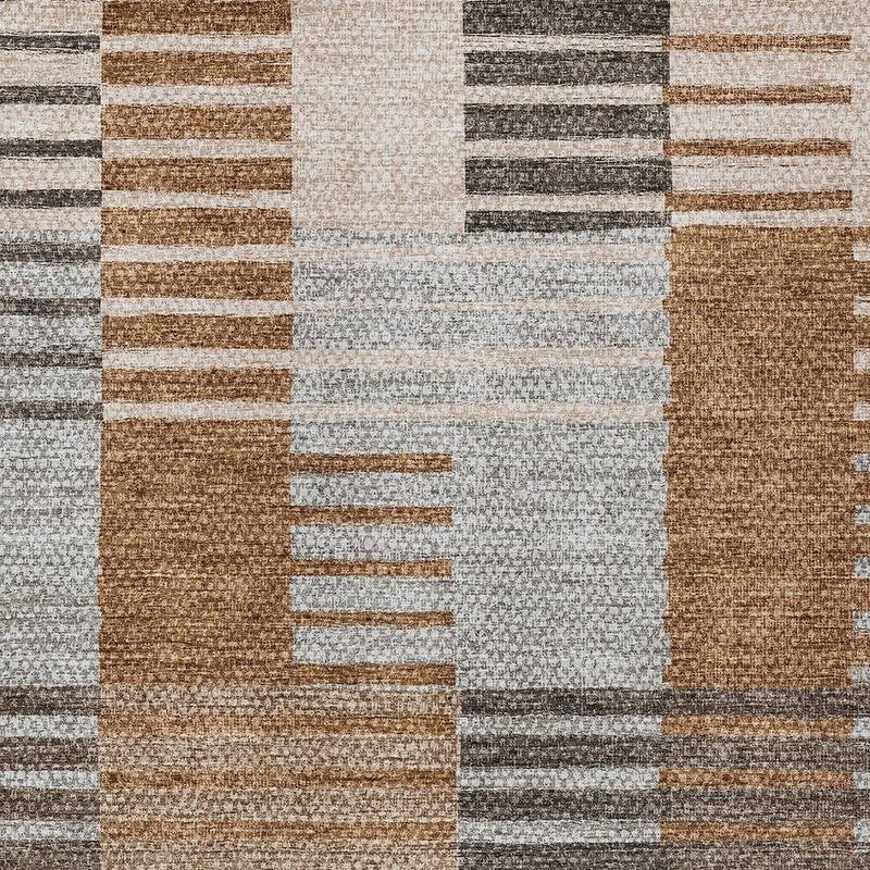 HomeRoots Striped Transitional Rectangle Outdoor Rug