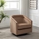 preview thumbnail 33 of 89, WOVENBYRD Classic Barrel Swivel Chair Almond